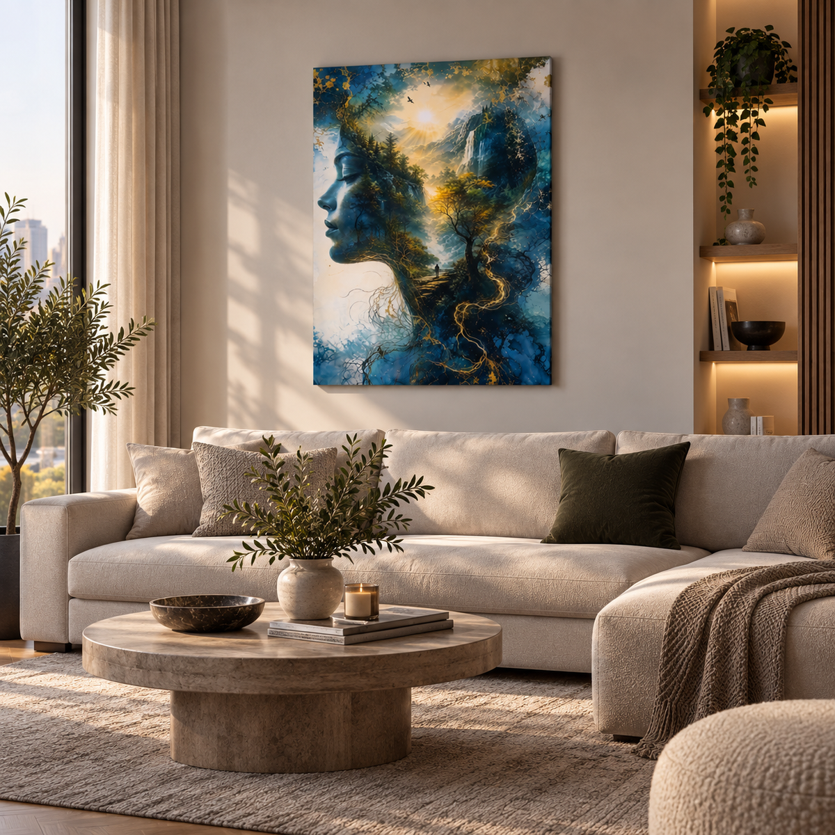 Toile abstraite – Décoration intérieure contemporaine